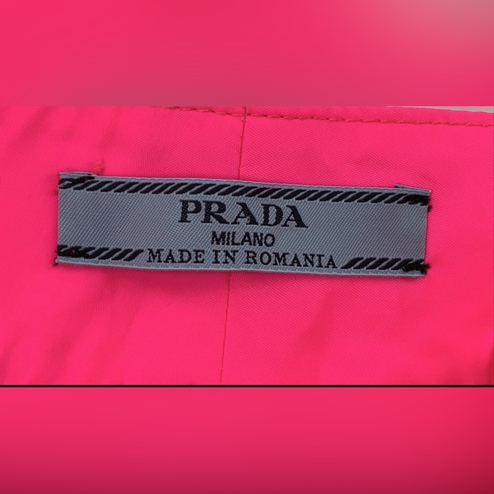 Prada Prada Pink Techno Logo Trousers 38 2 $890 - Picture 8 of 11